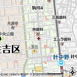 有限会社ジム　駒川店周辺の地図