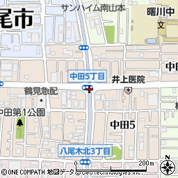 中田５周辺の地図