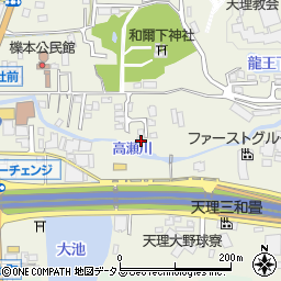 奈良県天理市櫟本町2988周辺の地図