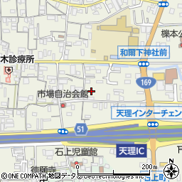 奈良県天理市櫟本町3053周辺の地図