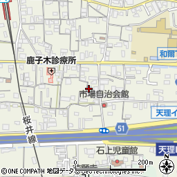 奈良県天理市櫟本町770周辺の地図