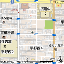 大阪府大阪市平野区平野西周辺の地図