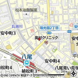 大阪府八尾市安中町1丁目6-5周辺の地図