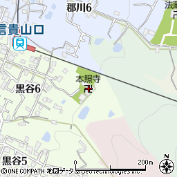 本照寺周辺の地図