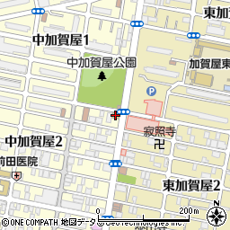 ファミリーマート中加賀屋二丁目店周辺の地図