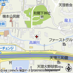 奈良県天理市櫟本町2986周辺の地図