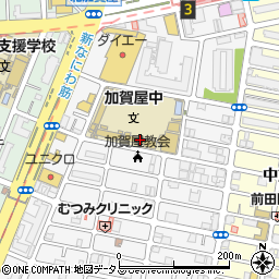 大阪市立加賀屋中学校周辺の地図