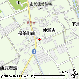 愛知県田原市保美町南52周辺の地図