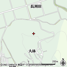 愛知県田原市古田町大林周辺の地図