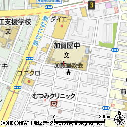 大阪市立加賀屋中学校周辺の地図