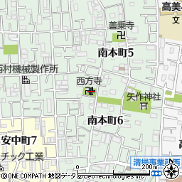大阪府八尾市南本町周辺の地図