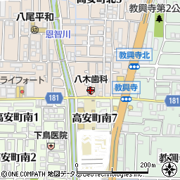 八木小児科・歯科医院周辺の地図