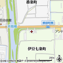 奈良県大和郡山市伊豆七条町172周辺の地図