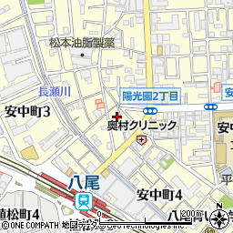 大阪府八尾市安中町1丁目6-3周辺の地図