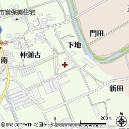 愛知県田原市保美町下地73周辺の地図