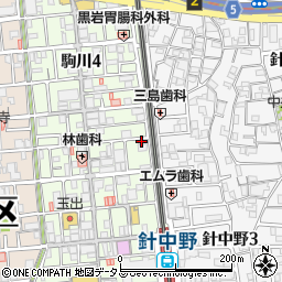 朝日新聞サービスアンカーＡＳＡ東住吉中央周辺の地図