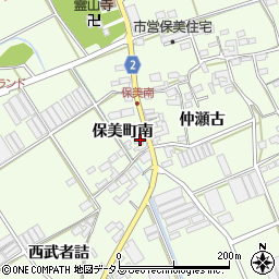 愛知県田原市保美町南13周辺の地図