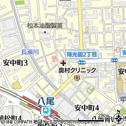 大阪府八尾市安中町1丁目6-2周辺の地図