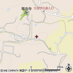 奈良県生駒郡平群町久安寺2187周辺の地図