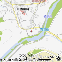 三重県名張市下比奈知1222周辺の地図