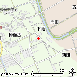 愛知県田原市保美町下地113周辺の地図