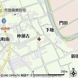 愛知県田原市保美町下地111周辺の地図