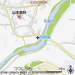 三重県名張市下比奈知1231-1周辺の地図
