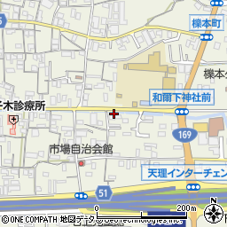 奈良県天理市櫟本町3048周辺の地図