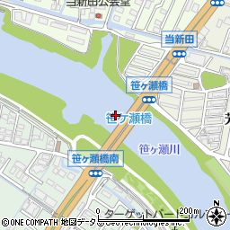 笹ケ瀬橋周辺の地図