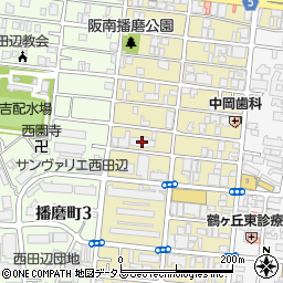 ニチイケアセンター西田辺周辺の地図