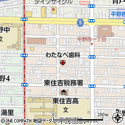 ドクトル薬局平野店周辺の地図