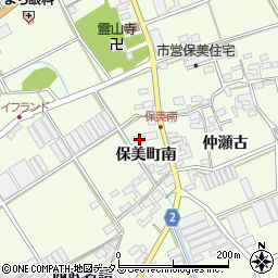 愛知県田原市保美町南5周辺の地図
