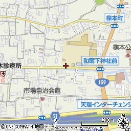 奈良県天理市櫟本町2421周辺の地図