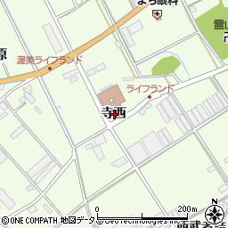 愛知県田原市保美町寺西周辺の地図