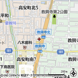高安駒野ビル周辺の地図