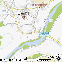 三重県名張市下比奈知1200-1周辺の地図