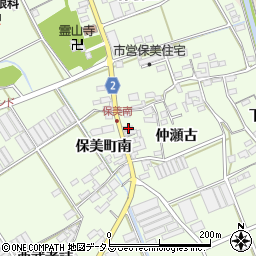 愛知県田原市保美町南4周辺の地図