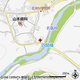 三重県名張市下比奈知1257周辺の地図