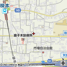 奈良県天理市櫟本町787周辺の地図