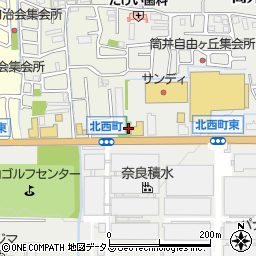 北西町公園周辺の地図