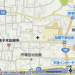 奈良県天理市櫟本町2404周辺の地図