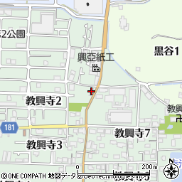 興亜紙工株式会社周辺の地図