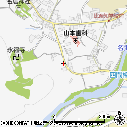 三重県名張市下比奈知1929周辺の地図