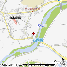 三重県名張市下比奈知1256-1周辺の地図