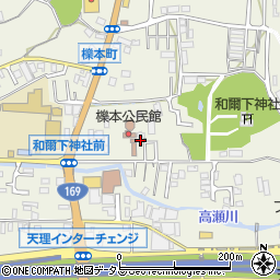 奈良県天理市櫟本町2465周辺の地図