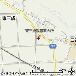 岡山県小田郡矢掛町東三成1675周辺の地図