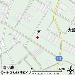愛知県田原市赤羽根町夕周辺の地図