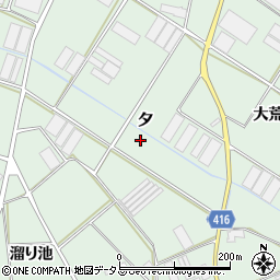 愛知県田原市赤羽根町（夕）周辺の地図