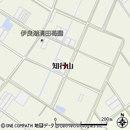 愛知県田原市中山町知行山周辺の地図