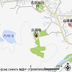 三重県名張市下比奈知1973周辺の地図